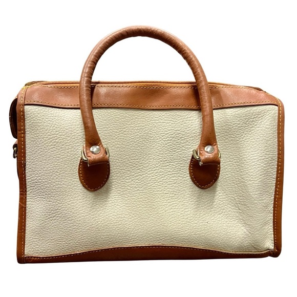 👜 Dooney & Bourke All Weather Leather Satchel – Vintage - Picture 4 of 16